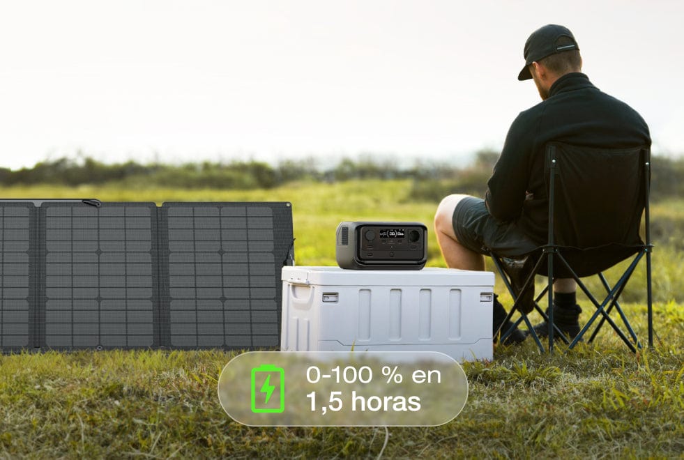 4 opciones de carga, carga segura del 0 al 100 % en 1 hora