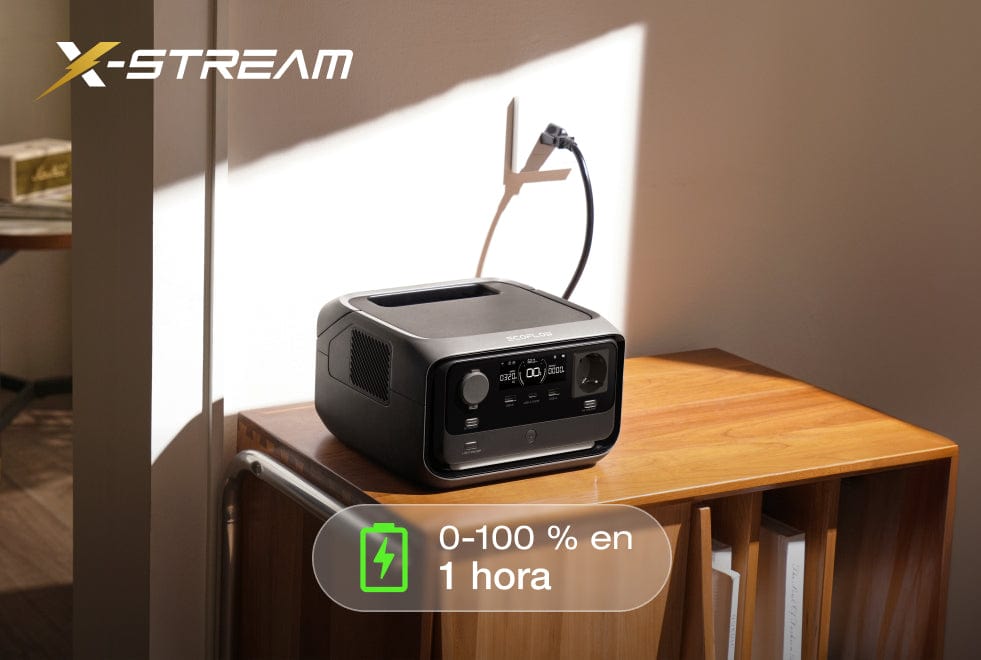 4 opciones de carga, carga segura del 0 al 100 % en 1 hora