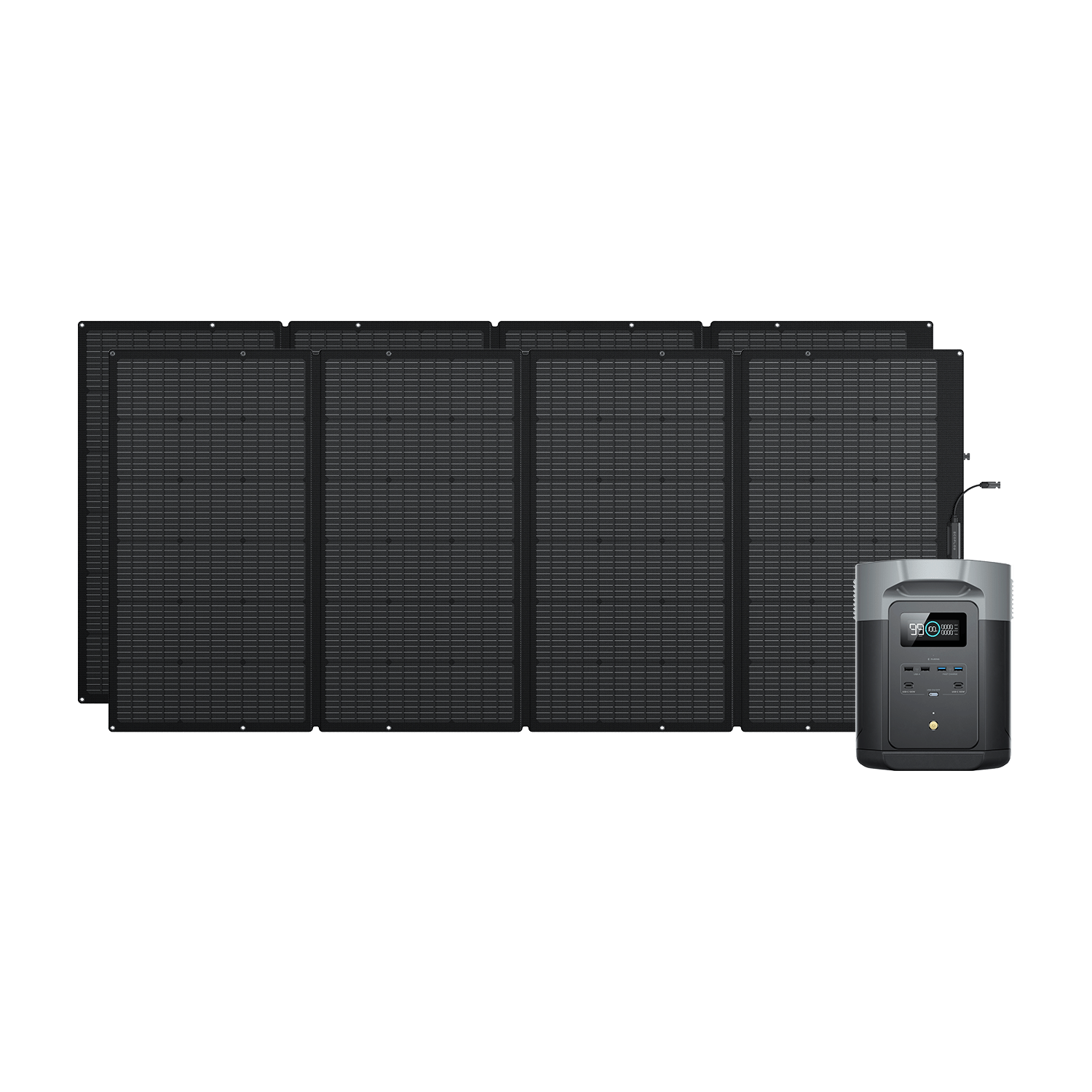 Generador solar EcoFlow DELTA 2 Max (FV 400 W) Bundles EcoFlow Europe 2*400 W + DELTA 2 Max  
