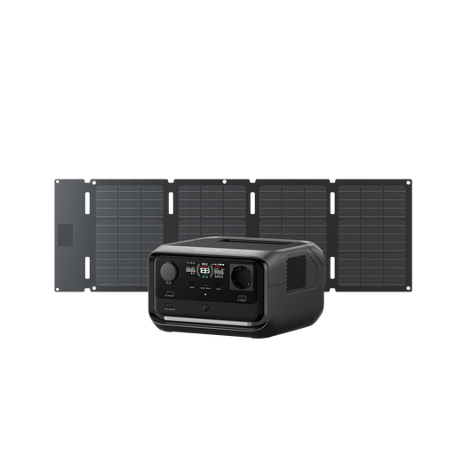 Generador solar EcoFlow RIVER 3 Plus (FV 60 W) Bundles EcoFlow Spain RIVER 3 Plus Panel Solar Portátil de 45 W (Tipo-C)