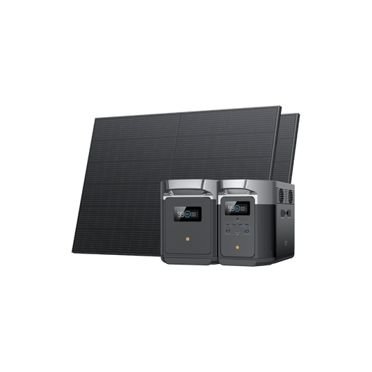 Generador solar EcoFlow DELTA Max (FV 400 W x 2 rígido)  EcoFlow Europe DELTA Max 2000 With Extra Battery 